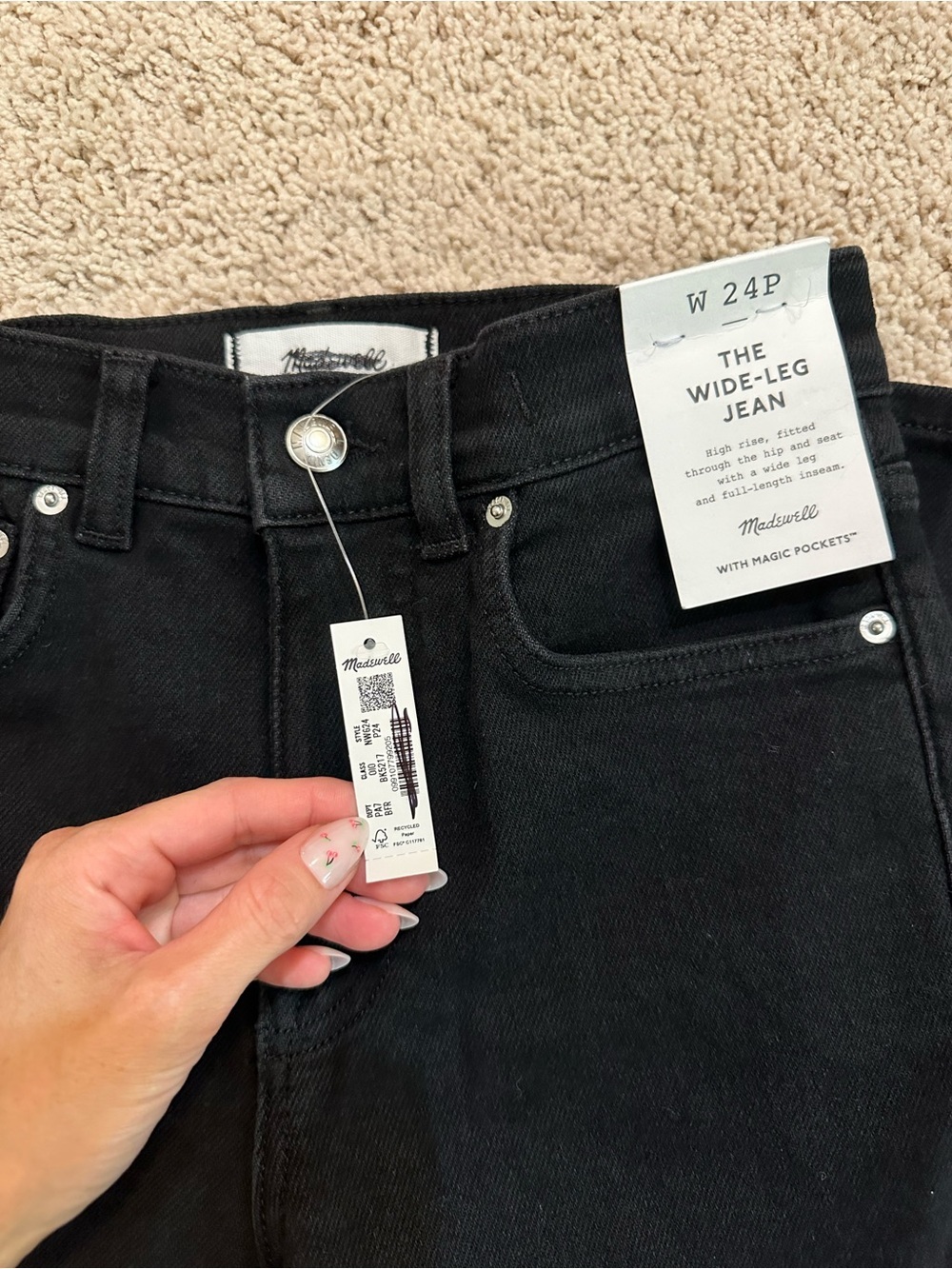 Madewell Wide-Leg Jean in Super Stretch 24 P - Picture 8 of 10